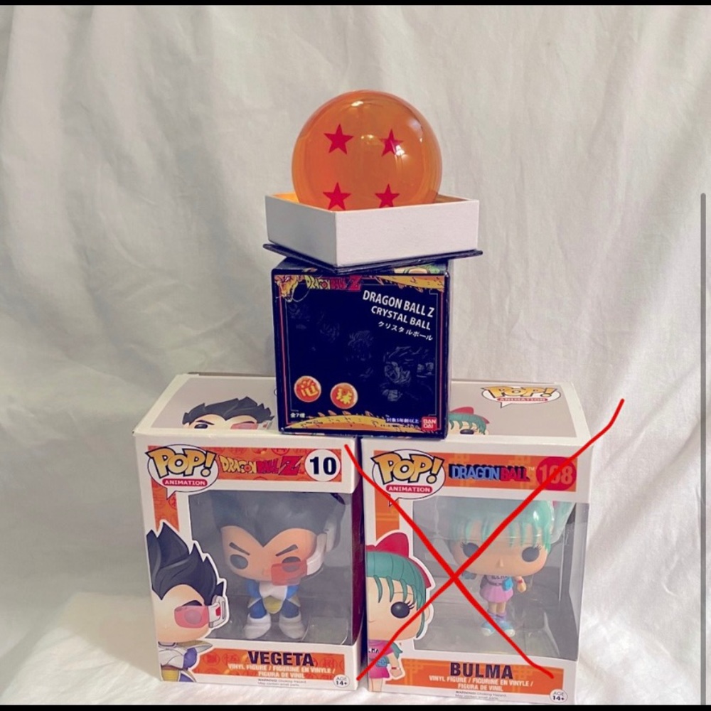Dragon Ball Z Vegeta Funko Pop and 4star Replica